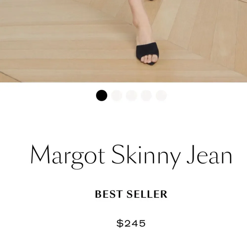 L'agence Margot high rise skinny jeans Midnight dark blue indigo size 24 - Picture 13 of 13